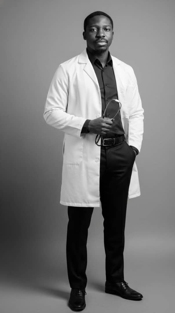 Dr. Assan au travail